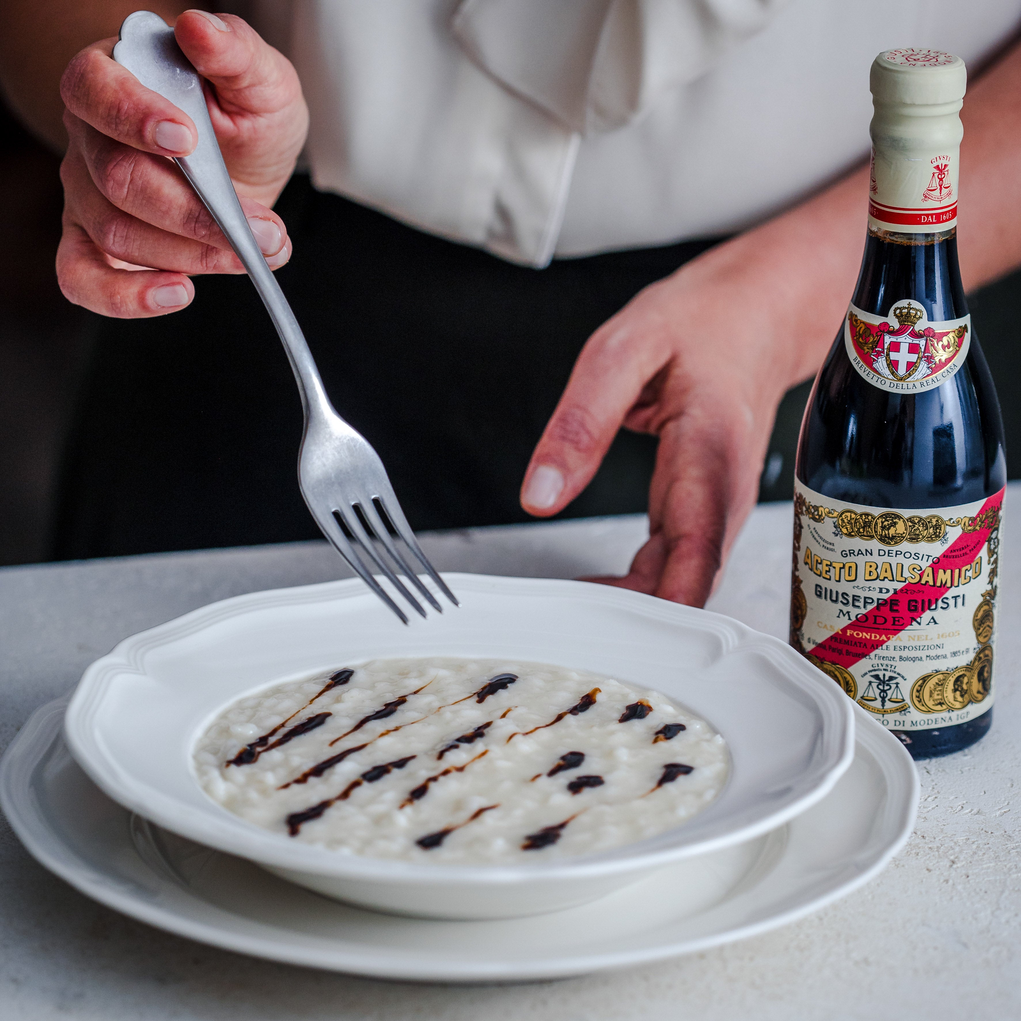Creamy Parmesan Risotto with Balsamico Recipe | Giusti 1605